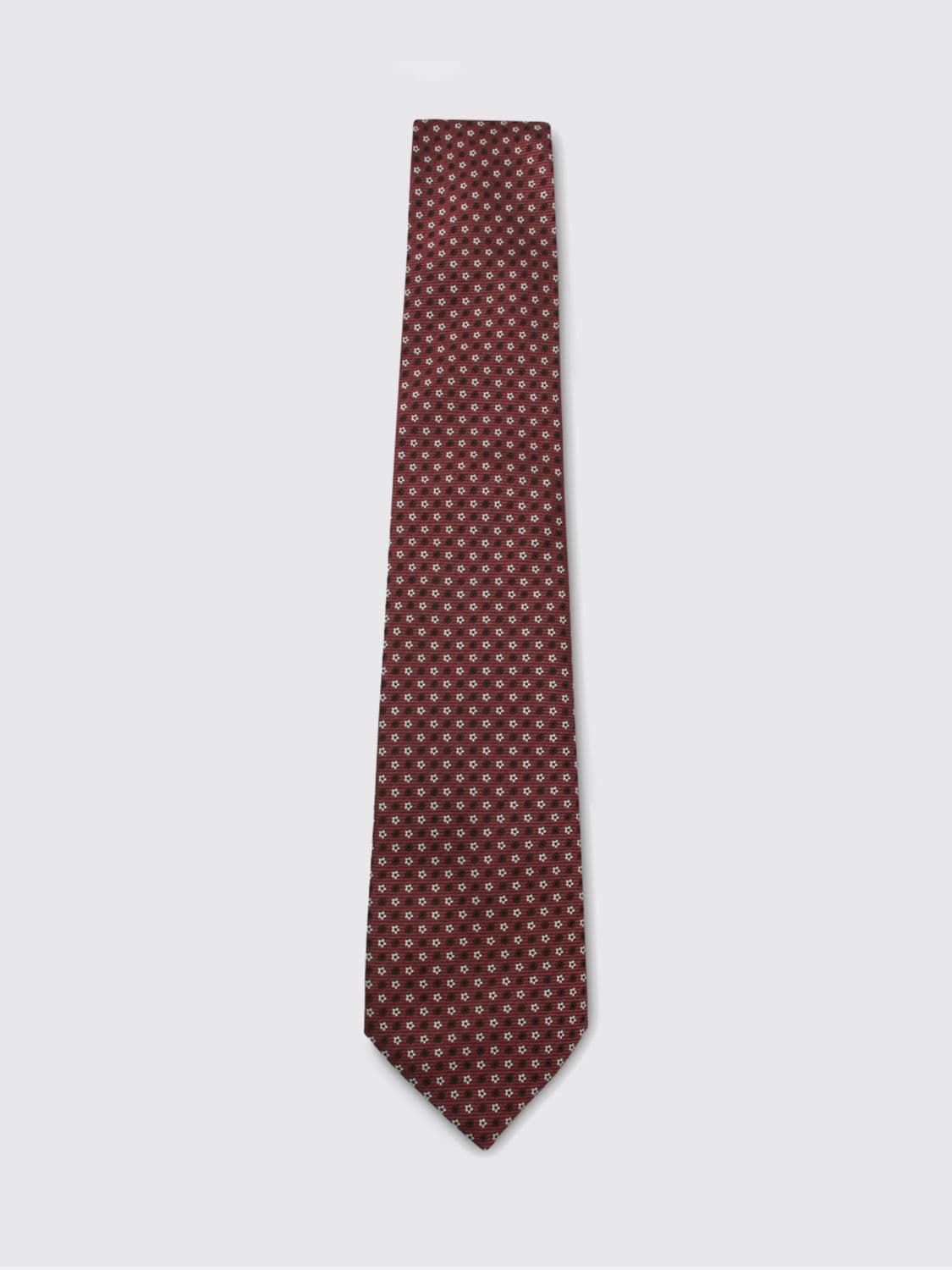 Canali Floral Print Pure Silk Tie