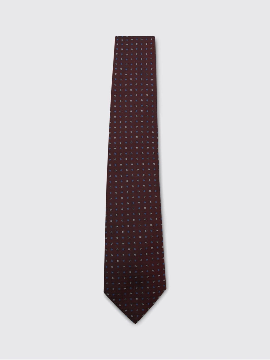 Canali Floral Print Pure Silk Tie