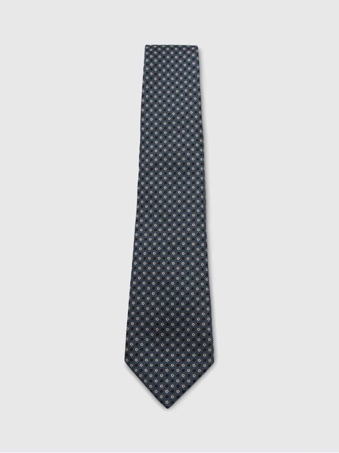 Canali Floral Print Pure Silk Tie