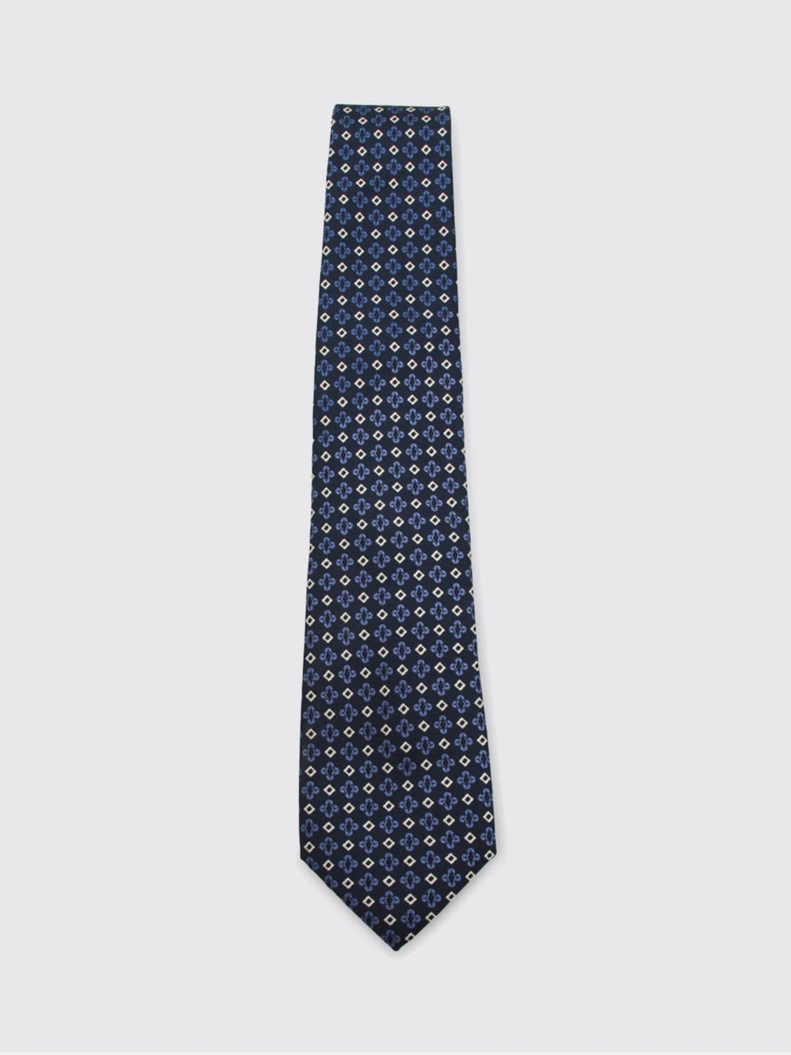 Canali Geometric Print Pure Silk Tie · OS