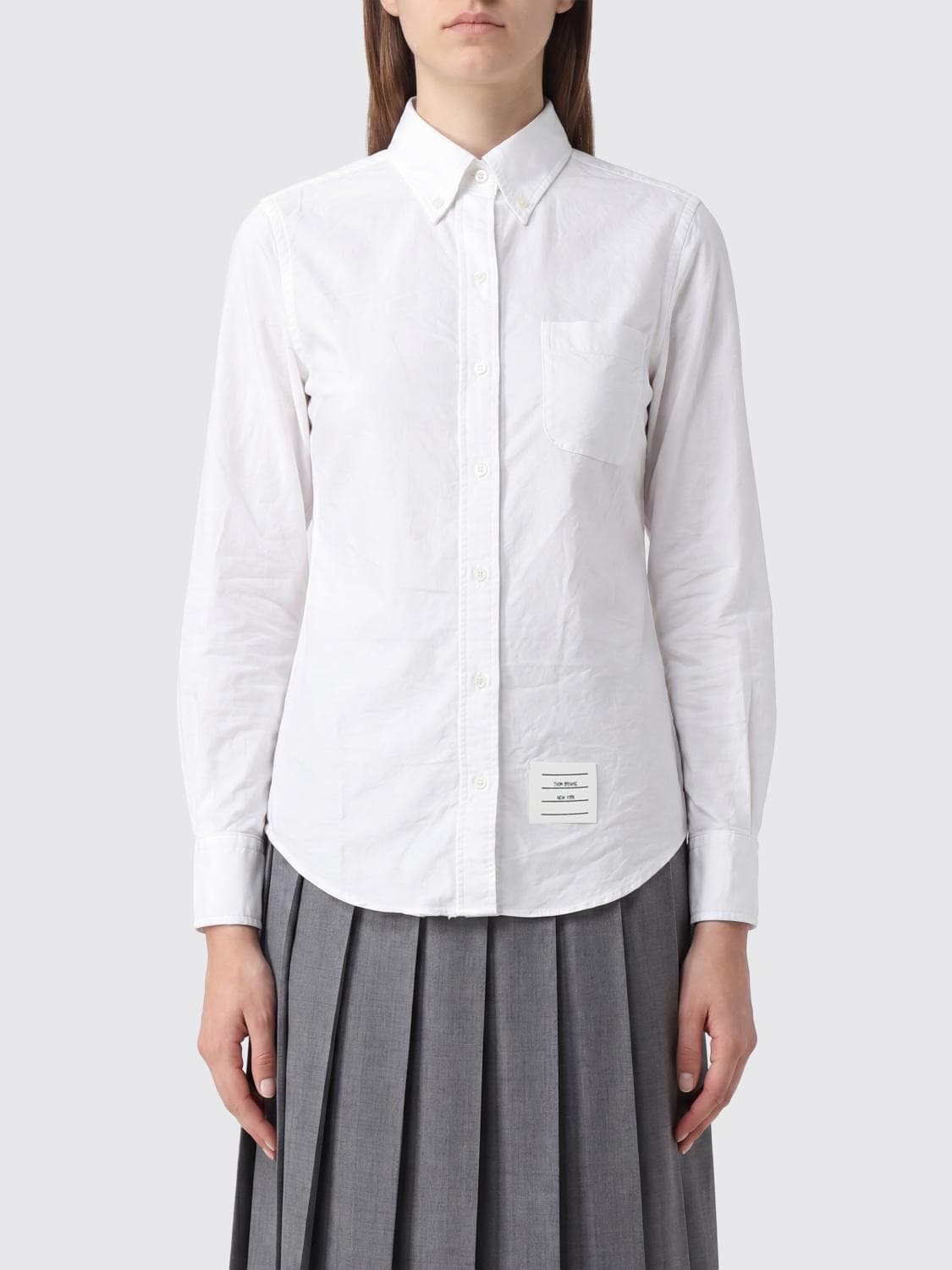 Thom Browne Slim Fit Cotton Poplin Button-Down Collar Shirt