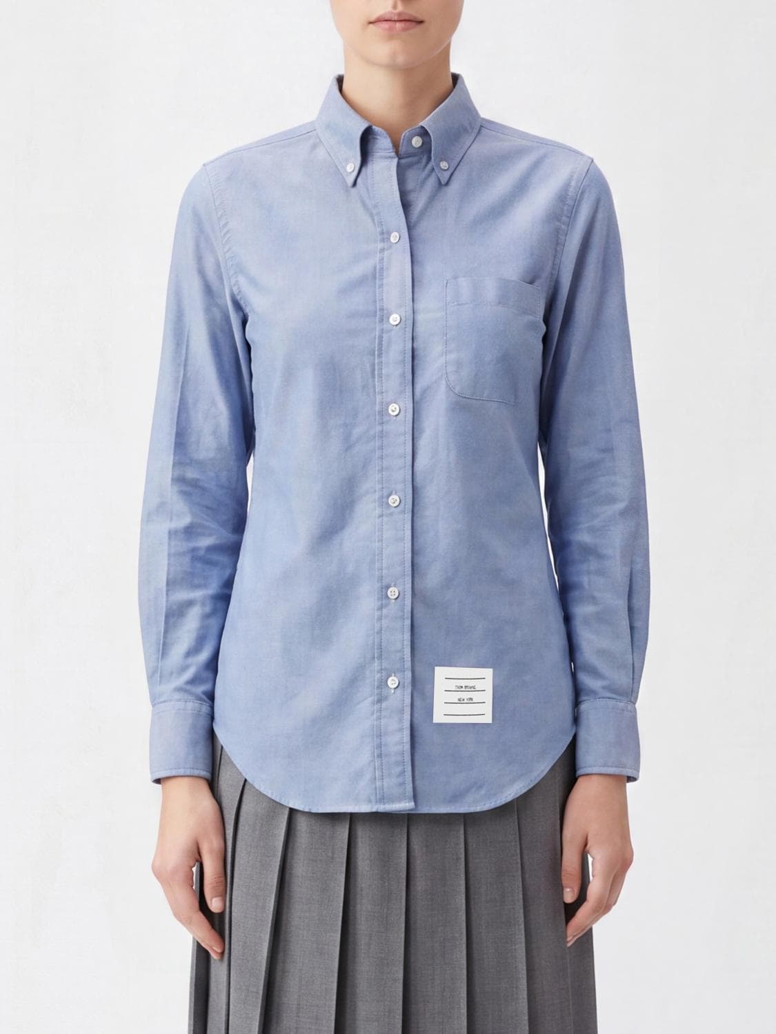 Thom Browne Slim Fit Cotton Poplin Button-Down Collar Shirt