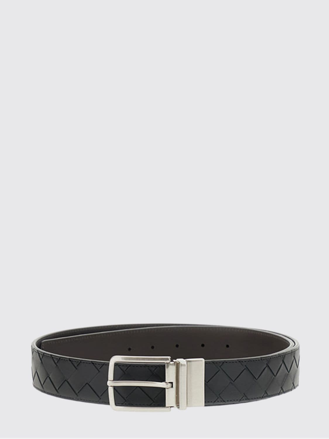 Bottega Veneta Woven Belt in Calfskin with Intrecciato Technique