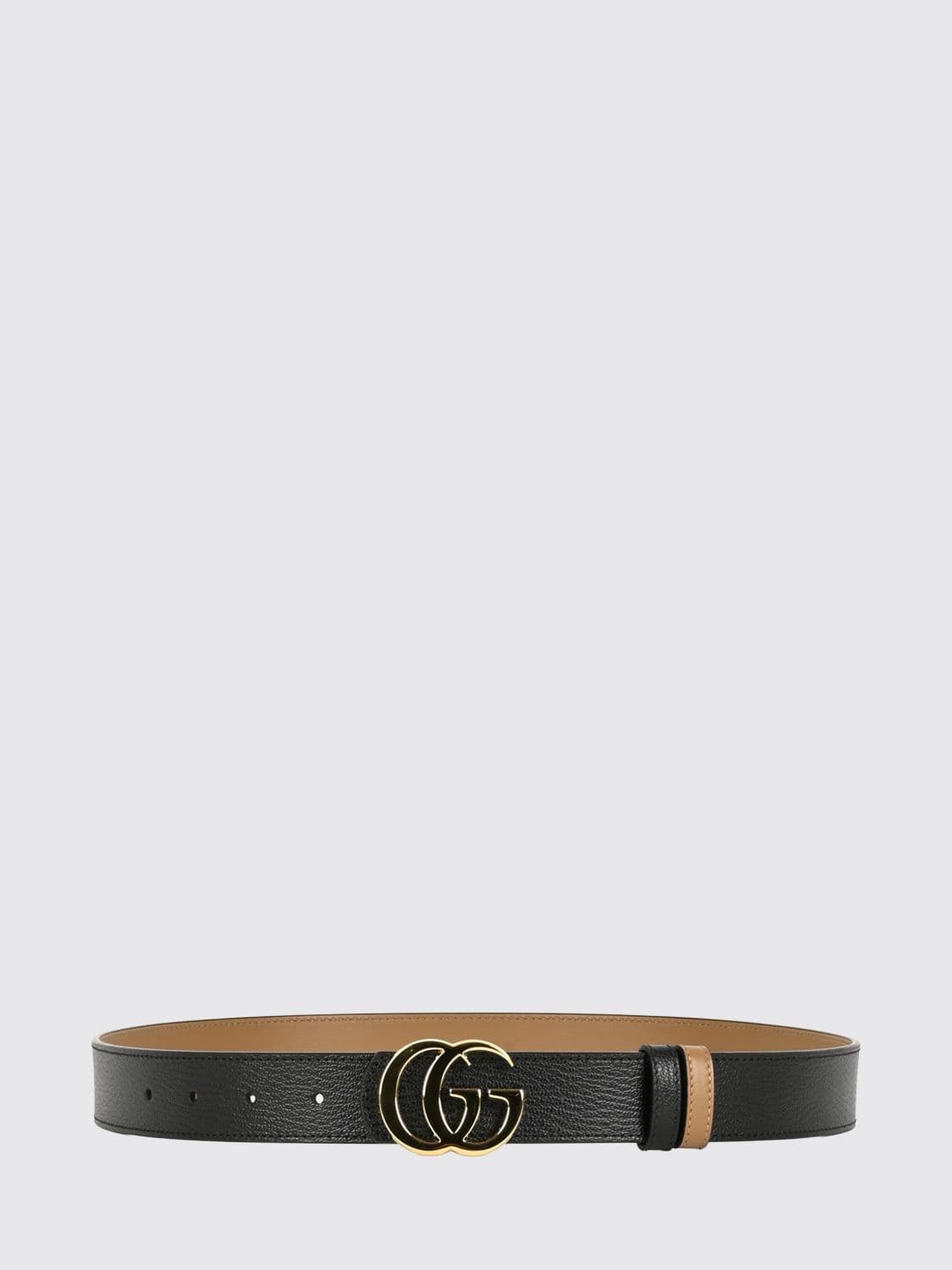 Gucci Reversible GG Marmont Calfskin Belt with Monogram Buckle