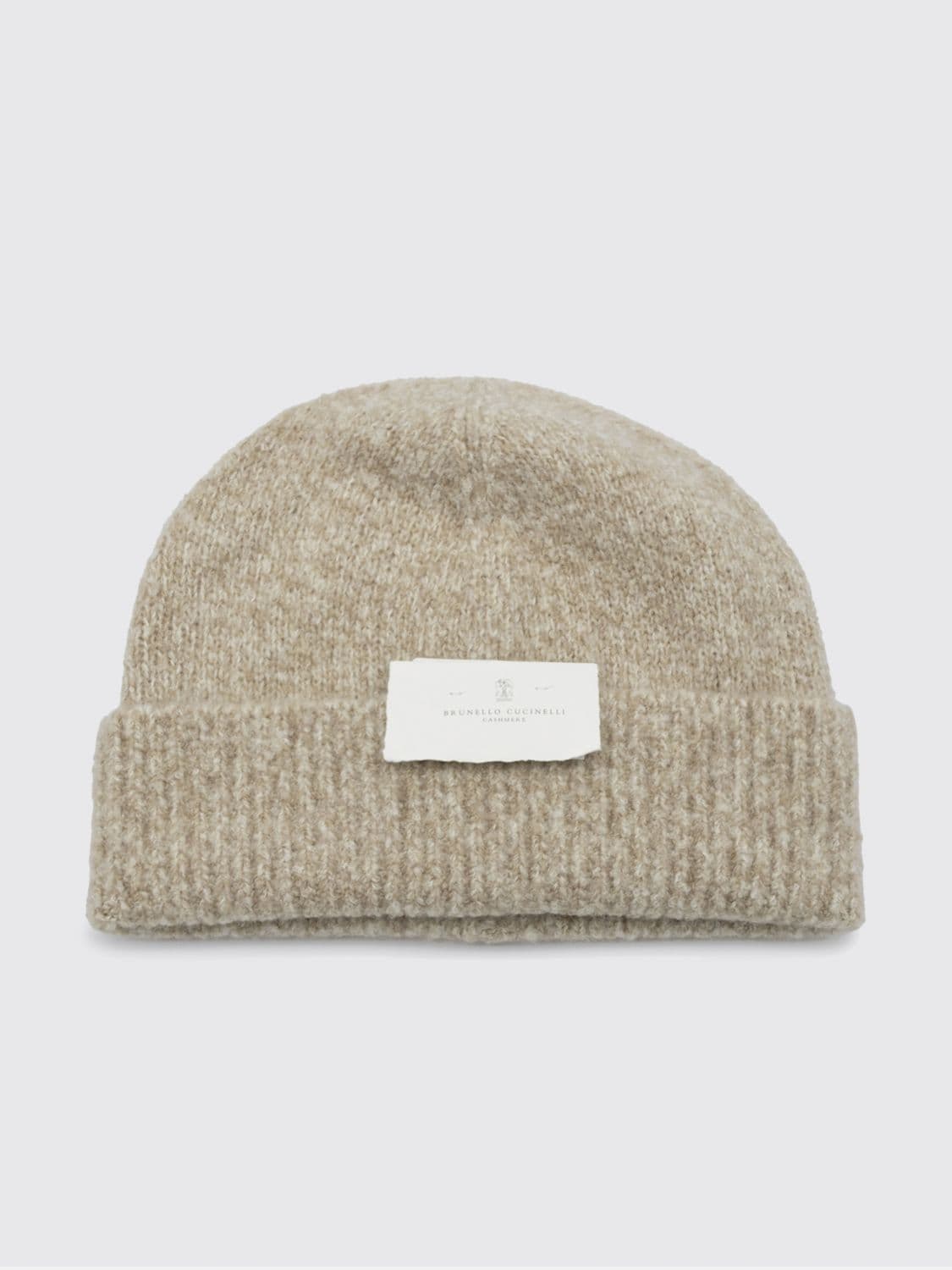 Brunello Cucinelli Wool, Silk and Cashmere Blend Beanie with Turn-Up Cuff