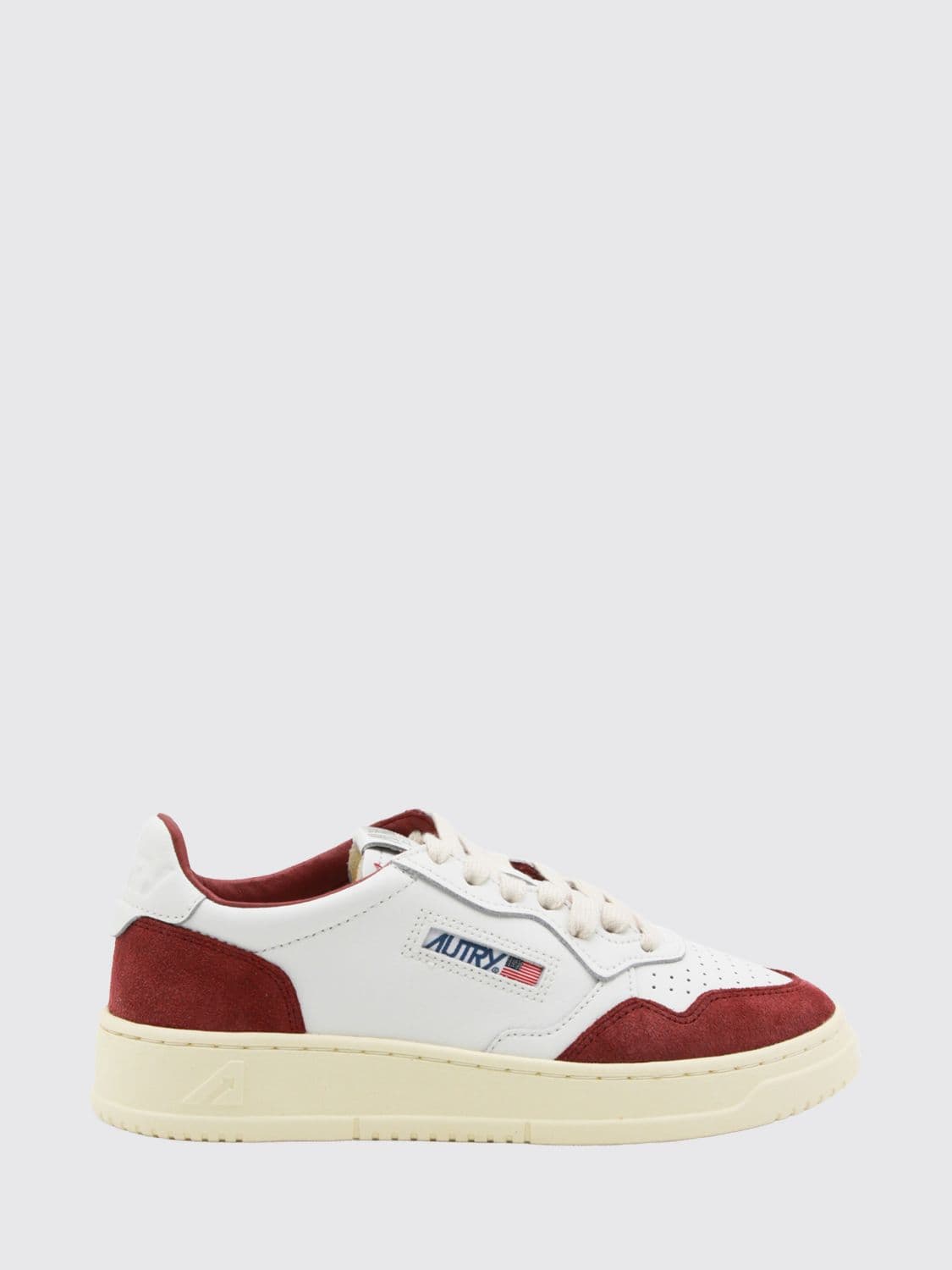 Autry Medalist Low Sneakers for women in Leather and Suede with a Bicolor Design