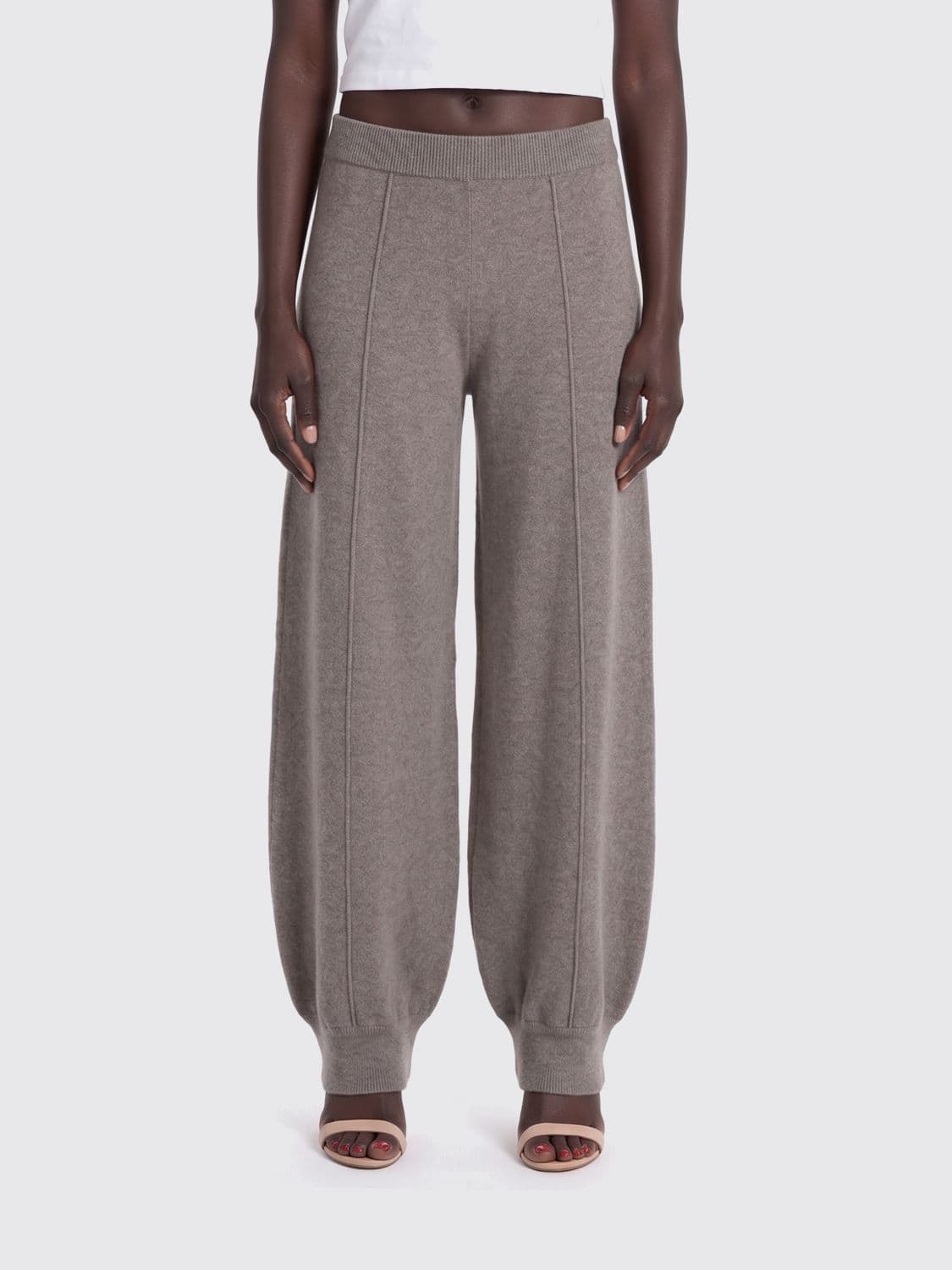 Fabiana Filippi Straight-Leg Wool, Silk, and Cashmere Knit Trousers