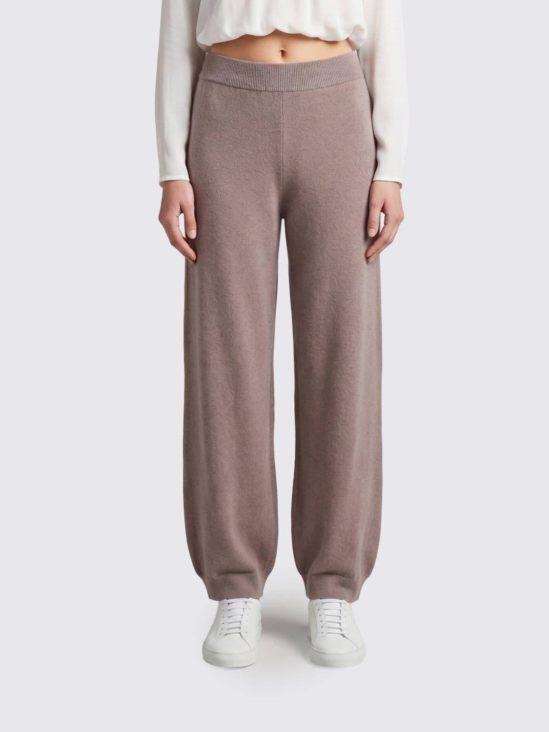 Fabiana Filippi Straight-Leg Wool, Silk, and Cashmere Knit Trousers