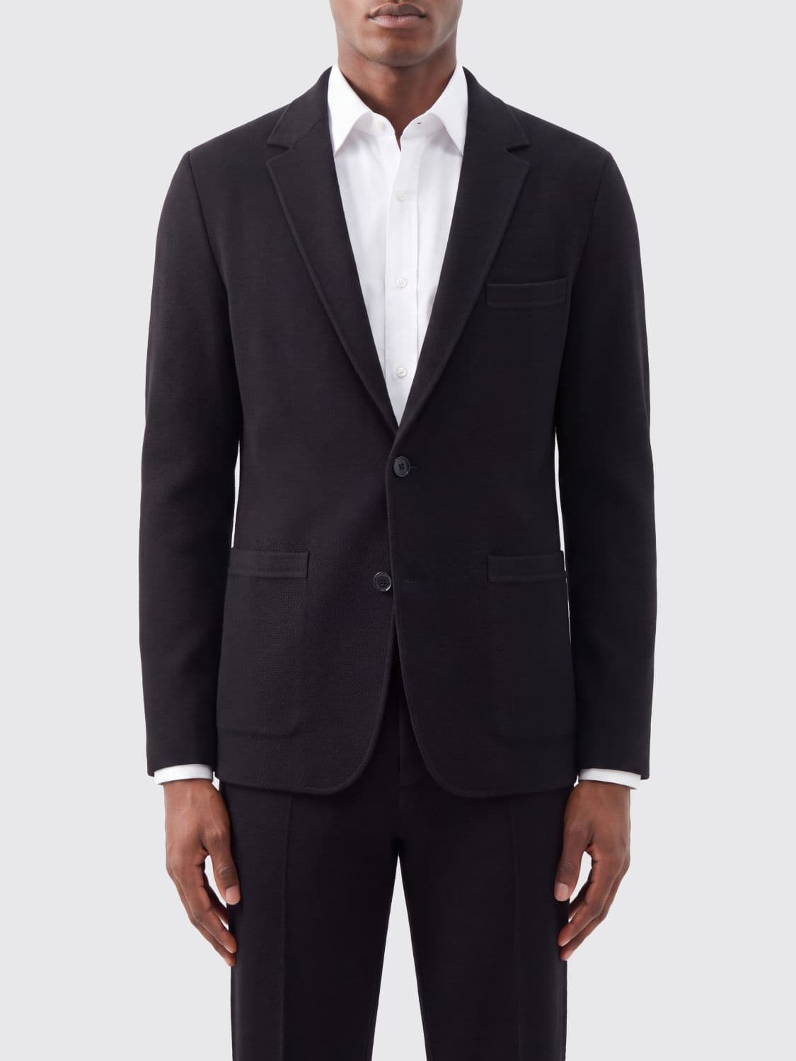 Tom Ford Double-Breasted Virgin Wool Blazer with Patch Pockets