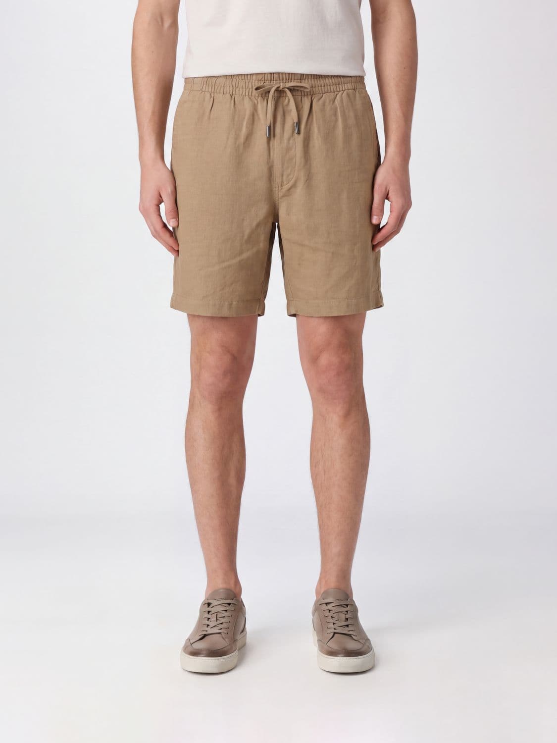 Polo Ralph Lauren Linen Drawstring Shorts with Embroidered Logo · M