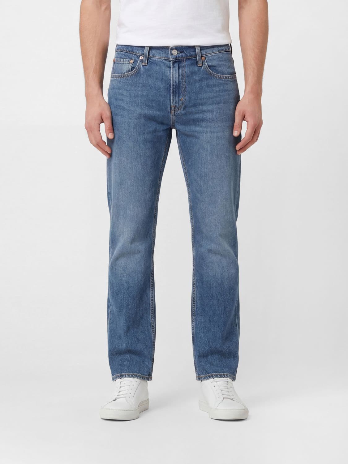 Levi's Tapered Fit Mid-Rise Stretch Cotton Denim Jeans