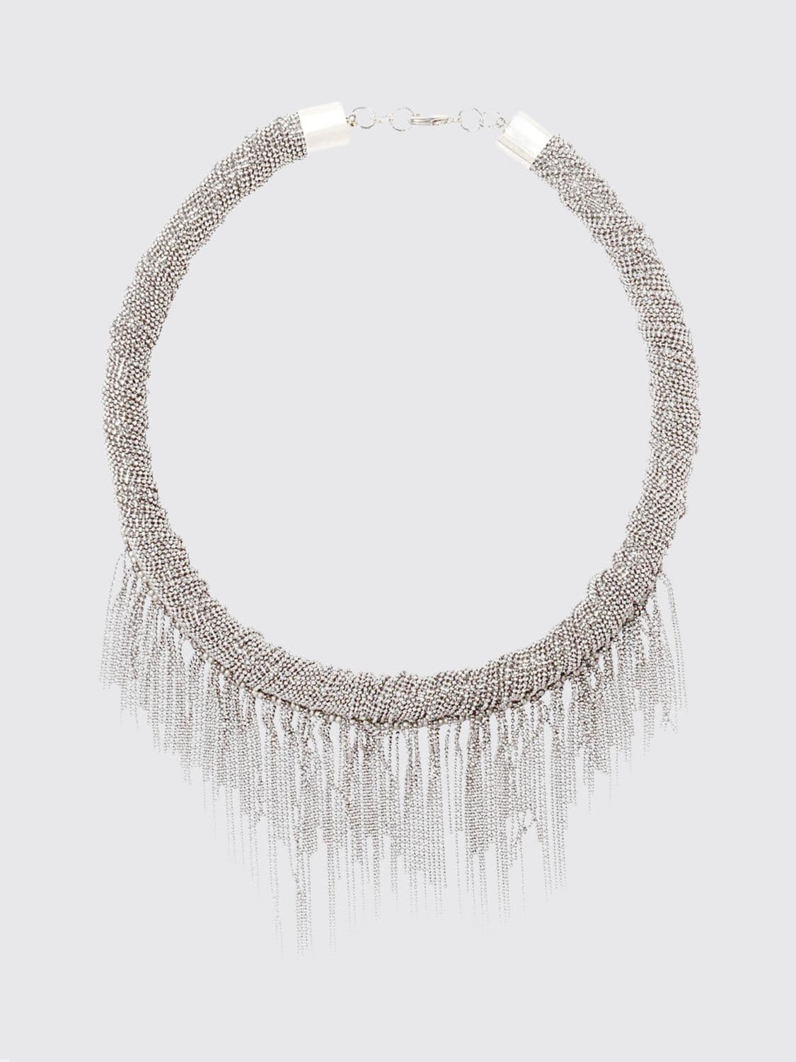 Fabiana Filippi Nickel-Free Multi-Strand Brass Choker Necklace · OS