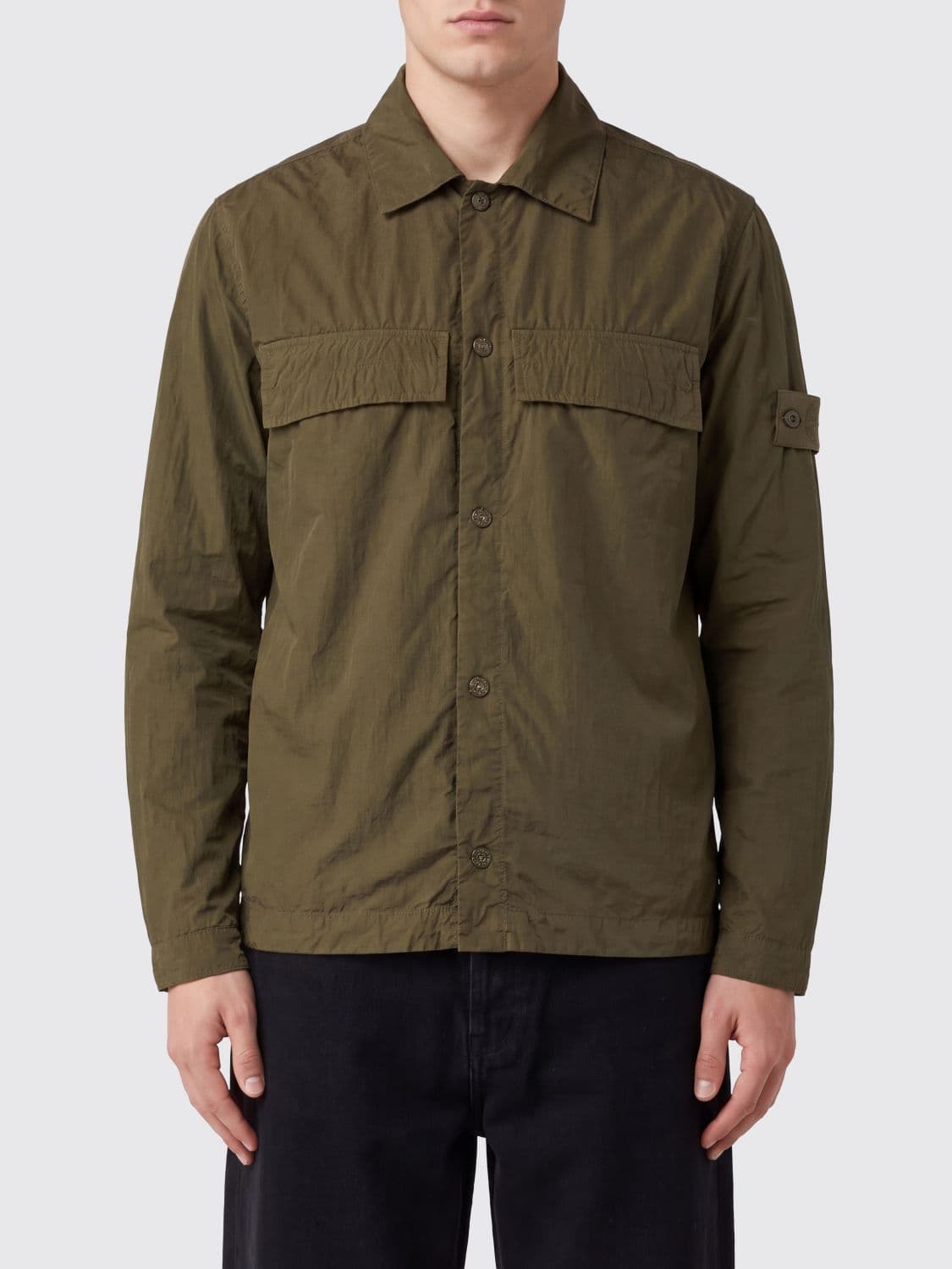 Stone Island Ghost Capsule Hooded Recycled Technical Fabric Puffer Jacket