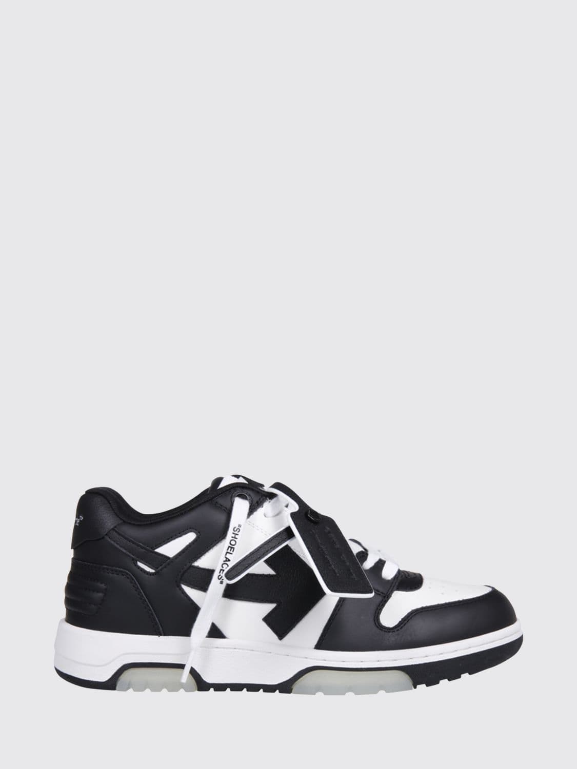 Off-White Out Of Office Sneakers in Leather and Recycled Polyester with Tag