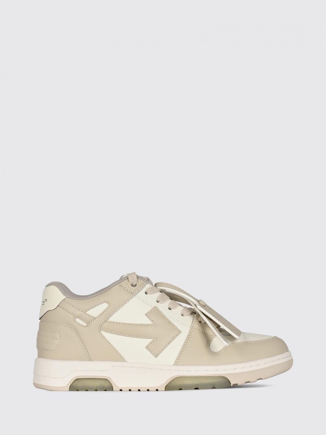 Off-White Out Of Office Sneakers in Leather and Recycled Polyester with Tag