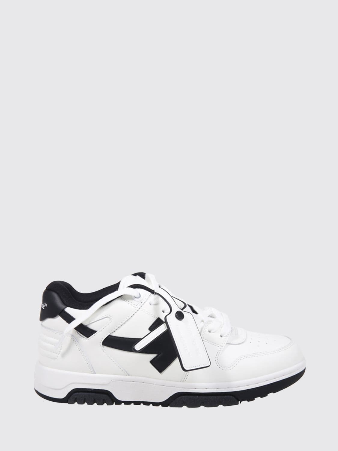Off-White Bicolor Out Of Office Sneakers in Leather and Recycled Polyester