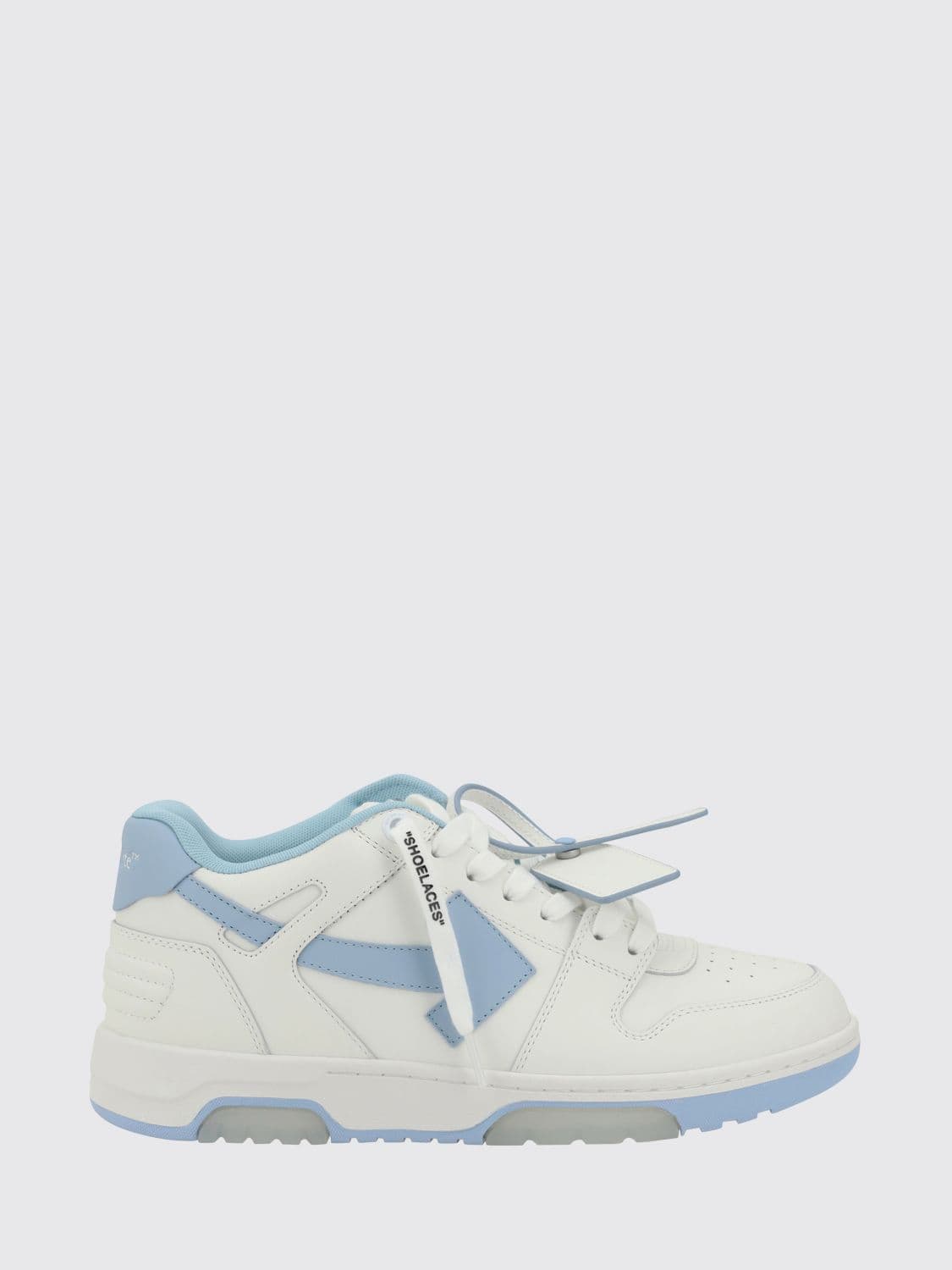 Off-White Bicolor Out Of Office Sneakers in Leather and Recycled Polyester