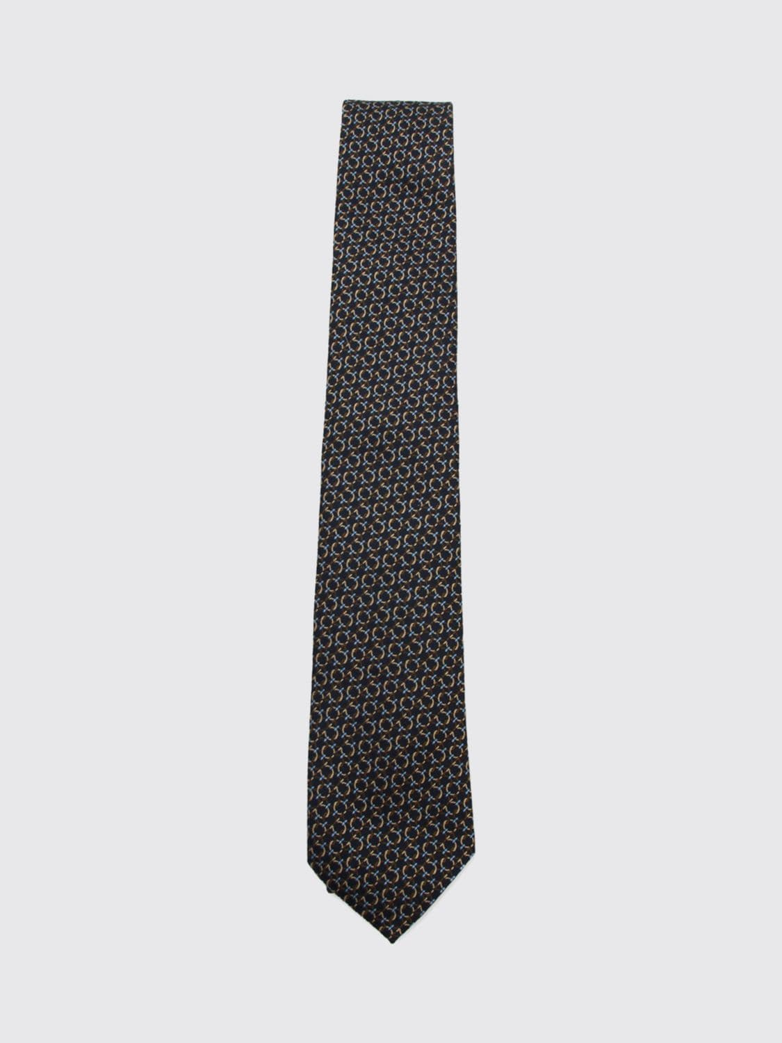 Ferragamo Tie Men color Navy