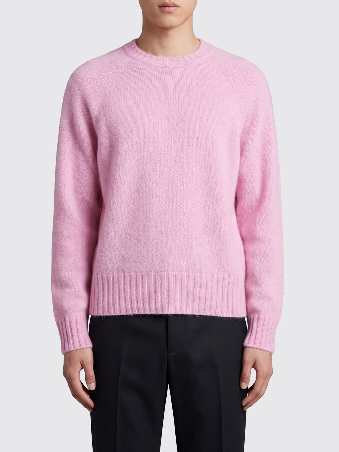 Tom Ford Classic Crewneck Jumper in Pure Cashmere with Ribbed Trims