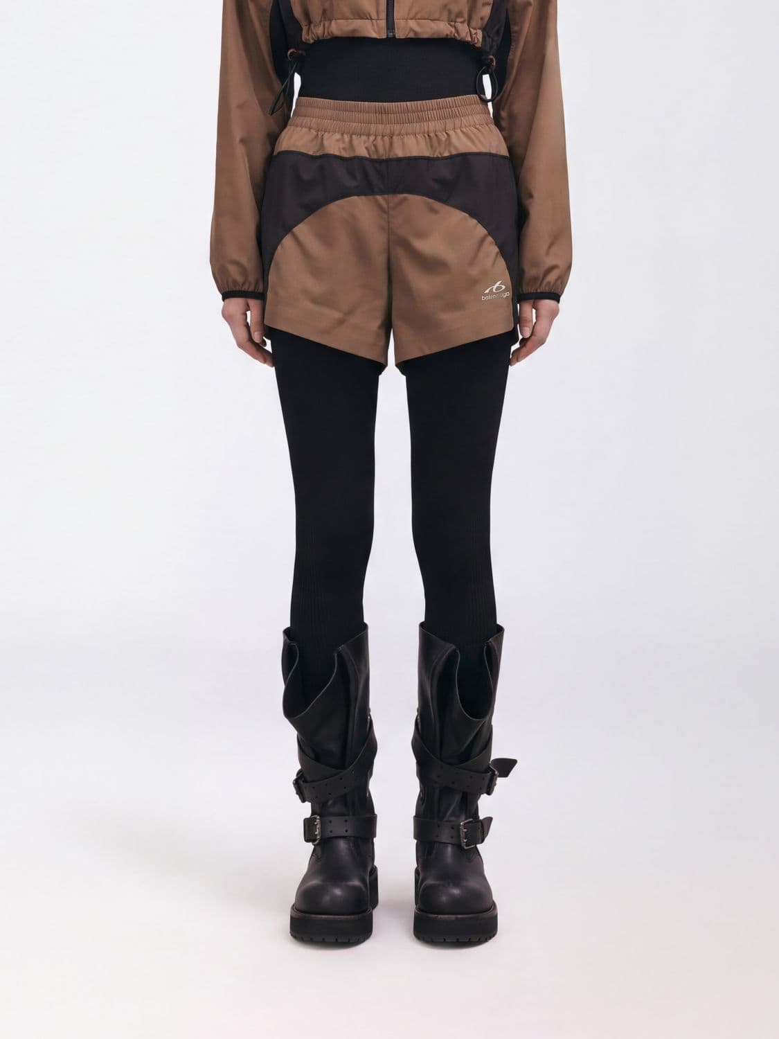Balenciaga Shorts Woman color Camel
