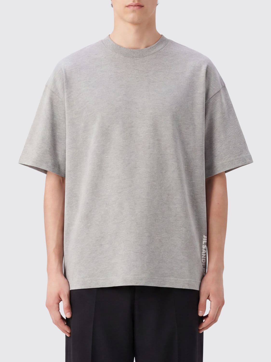 Jil Sander Relaxed Fit Cotton T-shirt with Logo Print