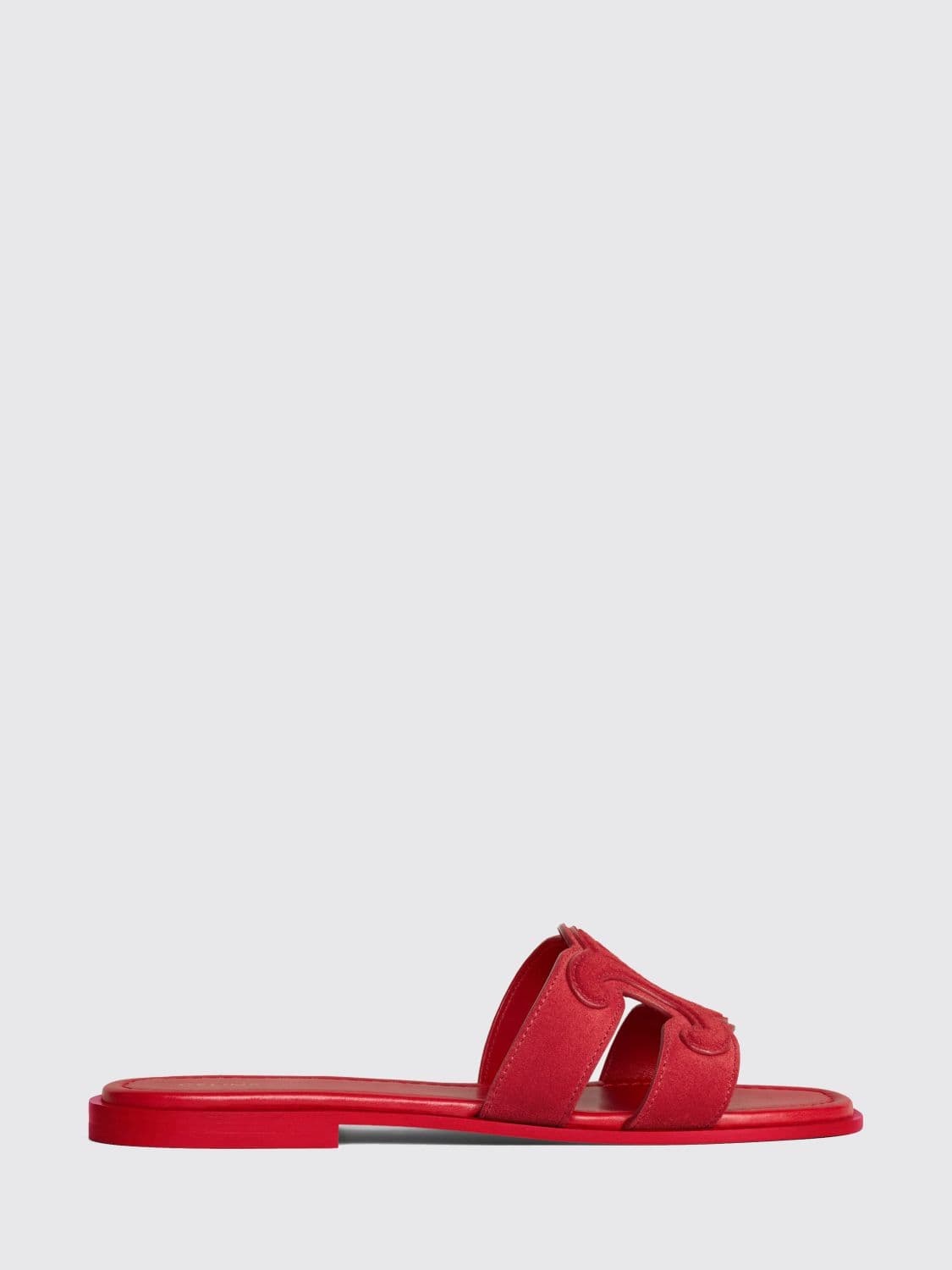 Celine Heeled Sandal Woman color Red · 36