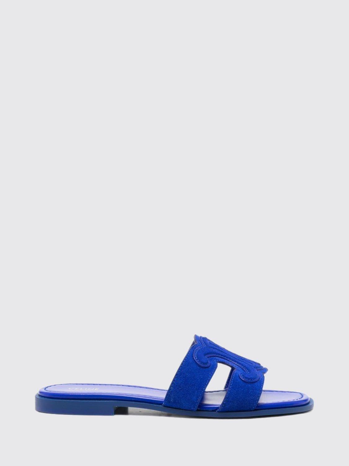Celine Heeled Sandal Woman color Royal Blue