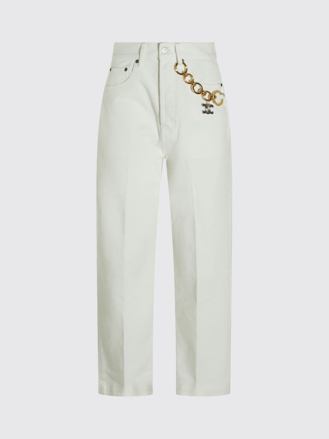 Celine Jeans Woman color White