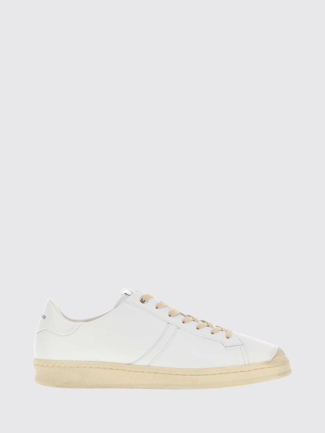 Jil Sander Low-Top Smooth Calfskin Sneakers with Rubber Sole