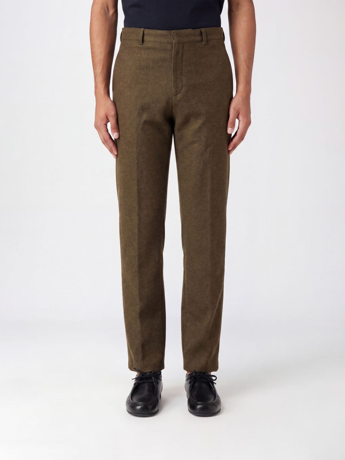Jil Sander Slim Fit Tailored Trousers in Pure Virgin Wool