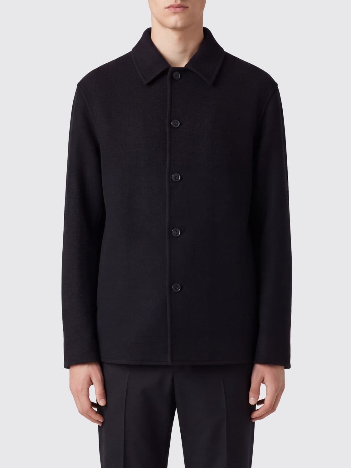 Jil Sander Virgin Wool and Cashmere Blend Shirt Jacket