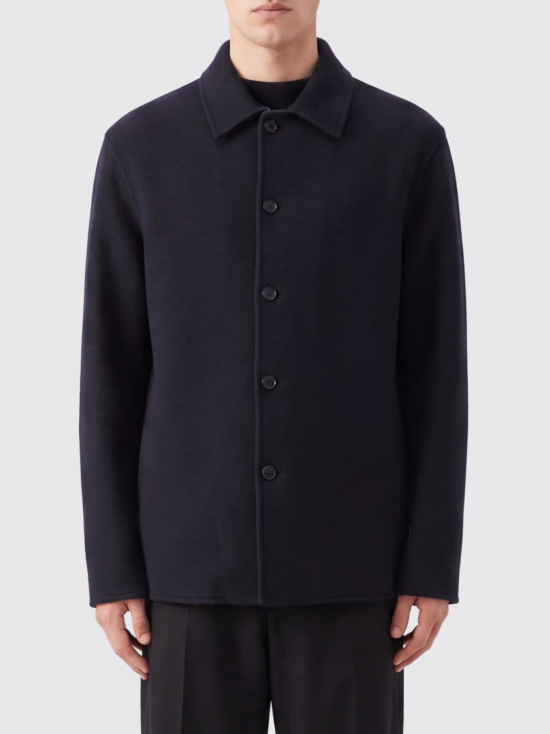 Jil Sander Virgin Wool and Cashmere Blend Shirt Jacket