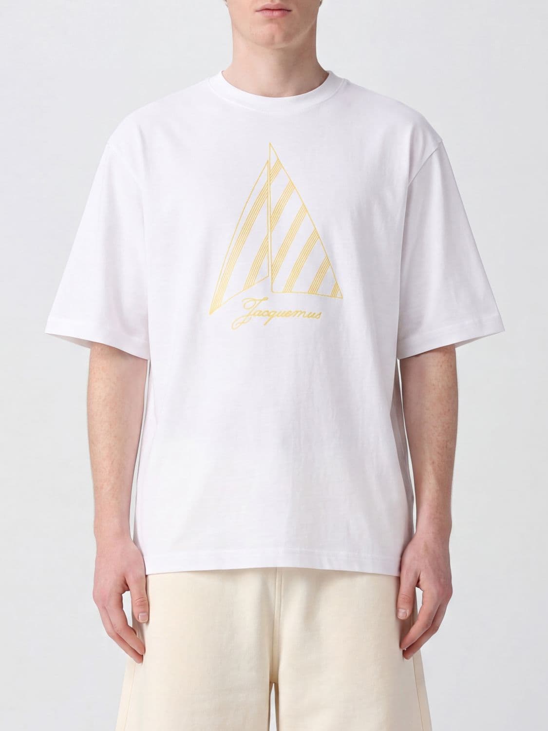 Jacquemus Logo Graphic Print Cotton Crewneck T-Shirt