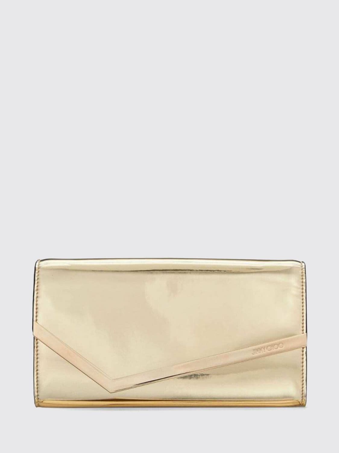 Jimmy Choo Emmie Patent Leather Mini Bag with Removable Chain Strap · OS