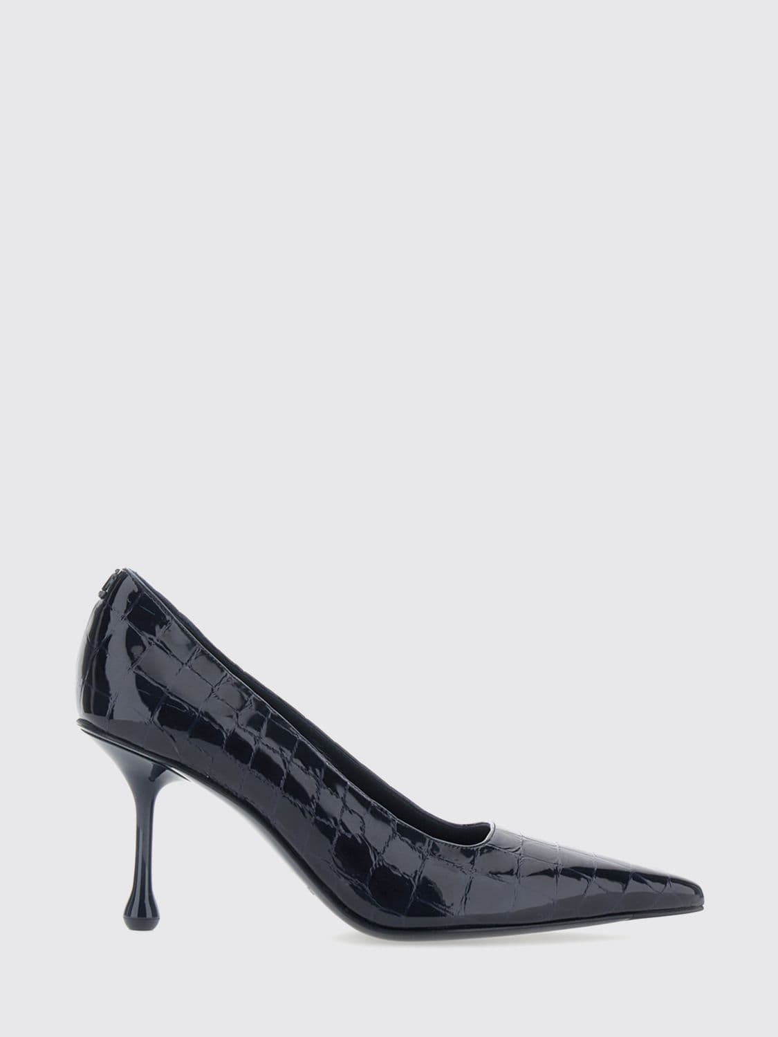 Jimmy Choo Ixia 80 Crocodile-Effect Patent Leather Court Shoes