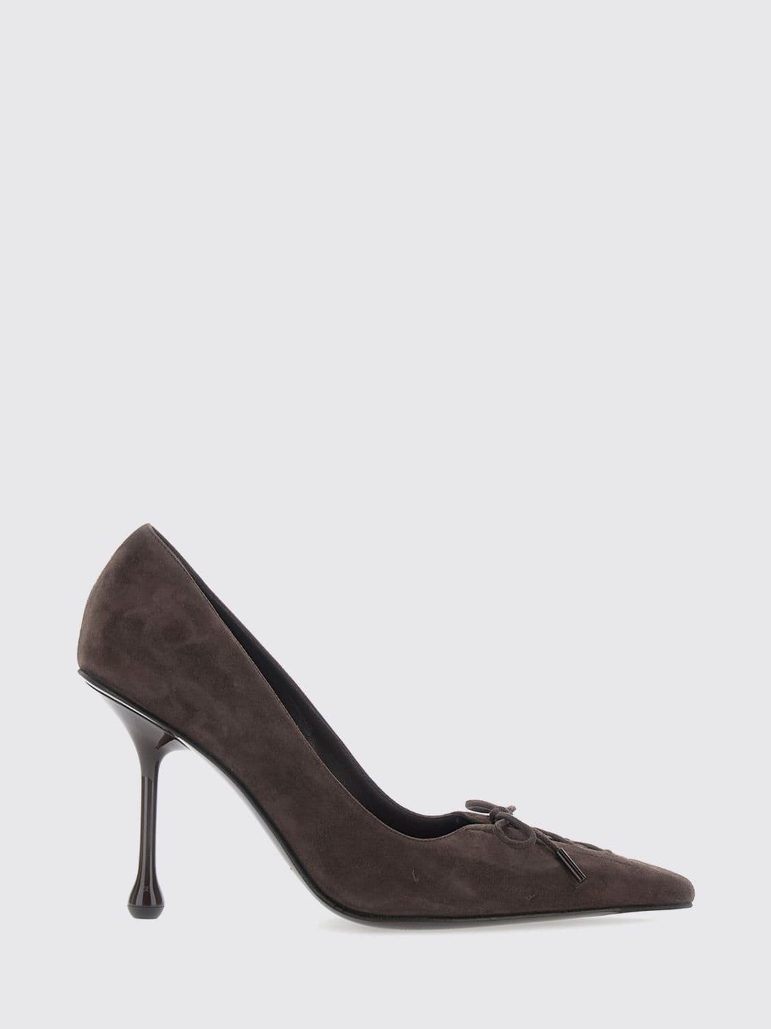 Jimmy Choo Scarlett 95 Suede Court Shoes with Bow Appliqué