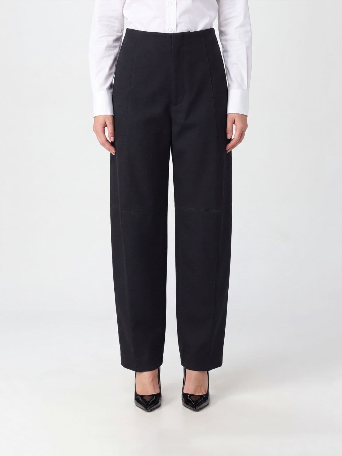 Victoria Victoria Beckham Eugenie High-Waisted Wide-Leg Wool Trousers