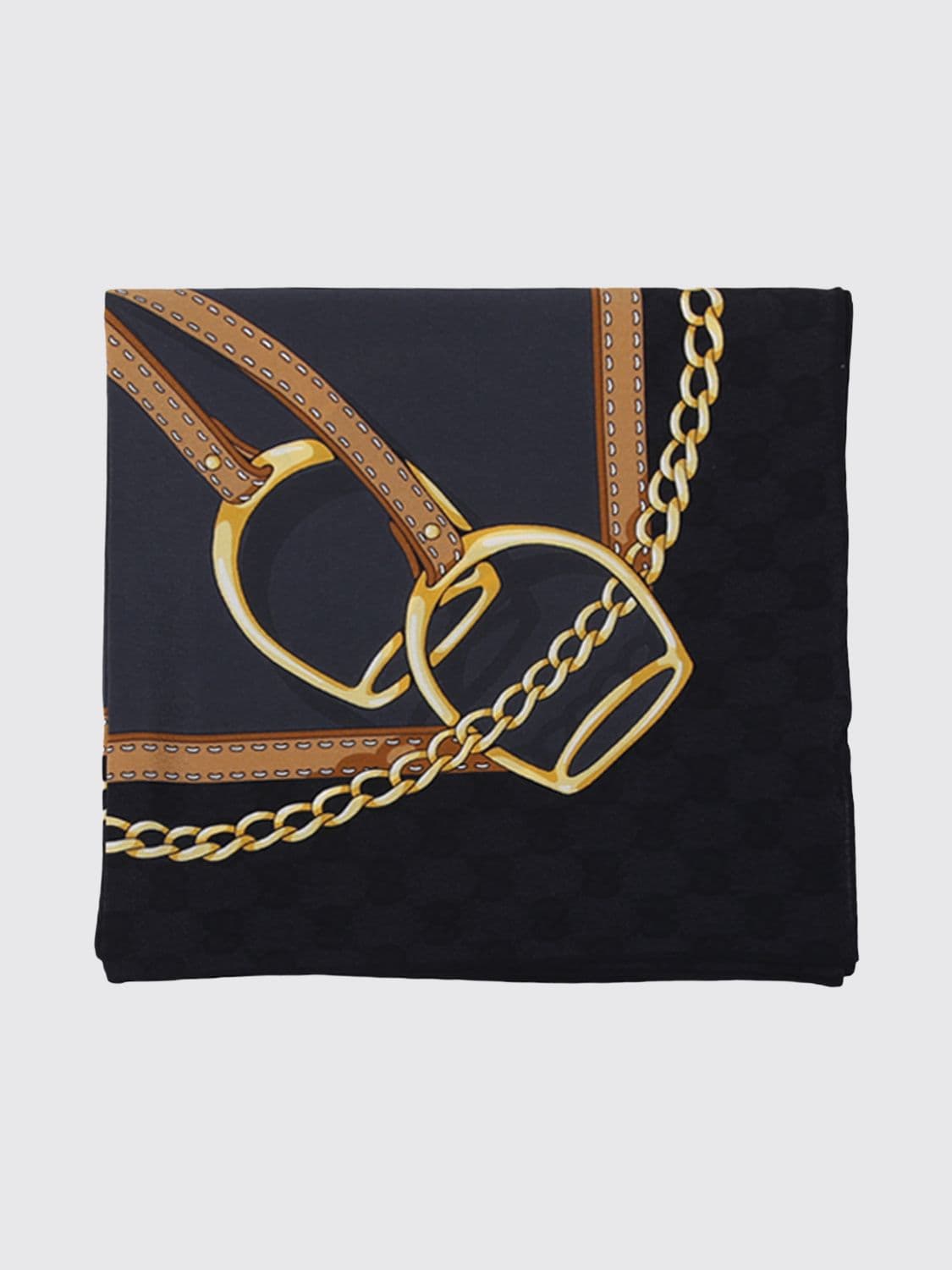 Gucci Multicolour Graphic Print Pure Silk Foulard