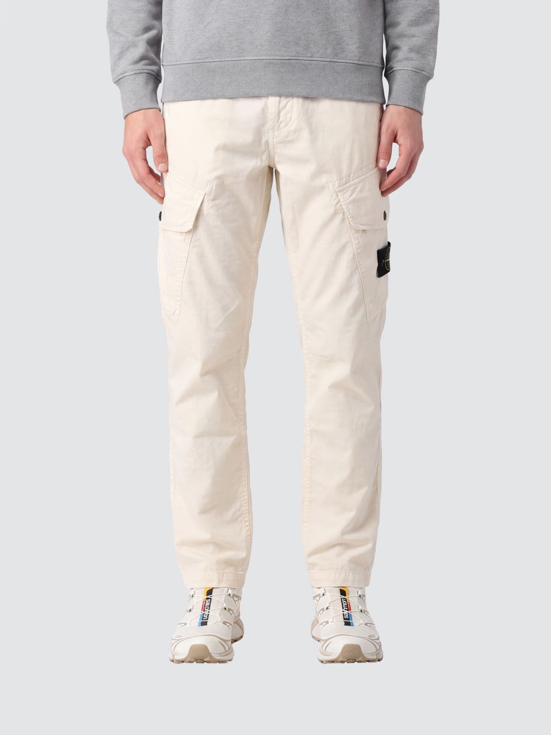 Stone Island Pants Men color White