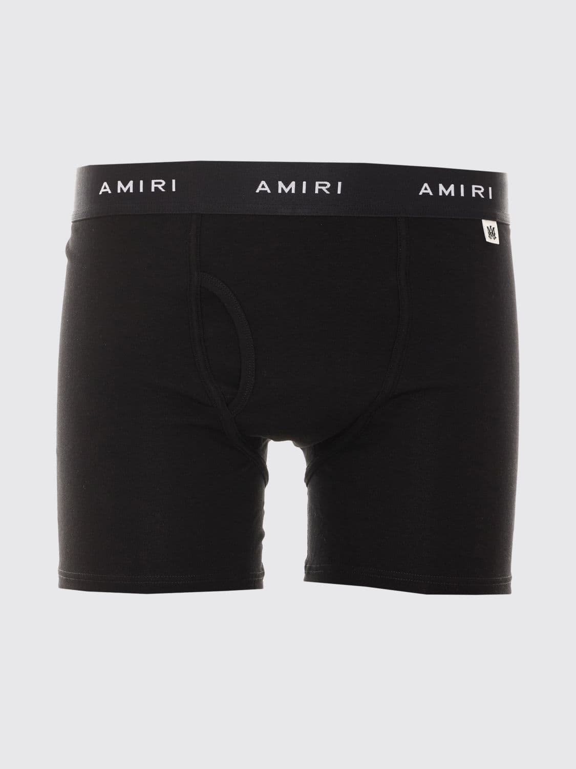 Amiri Stretch Cotton Boxer Trunks with Elasticated Logo Waistband