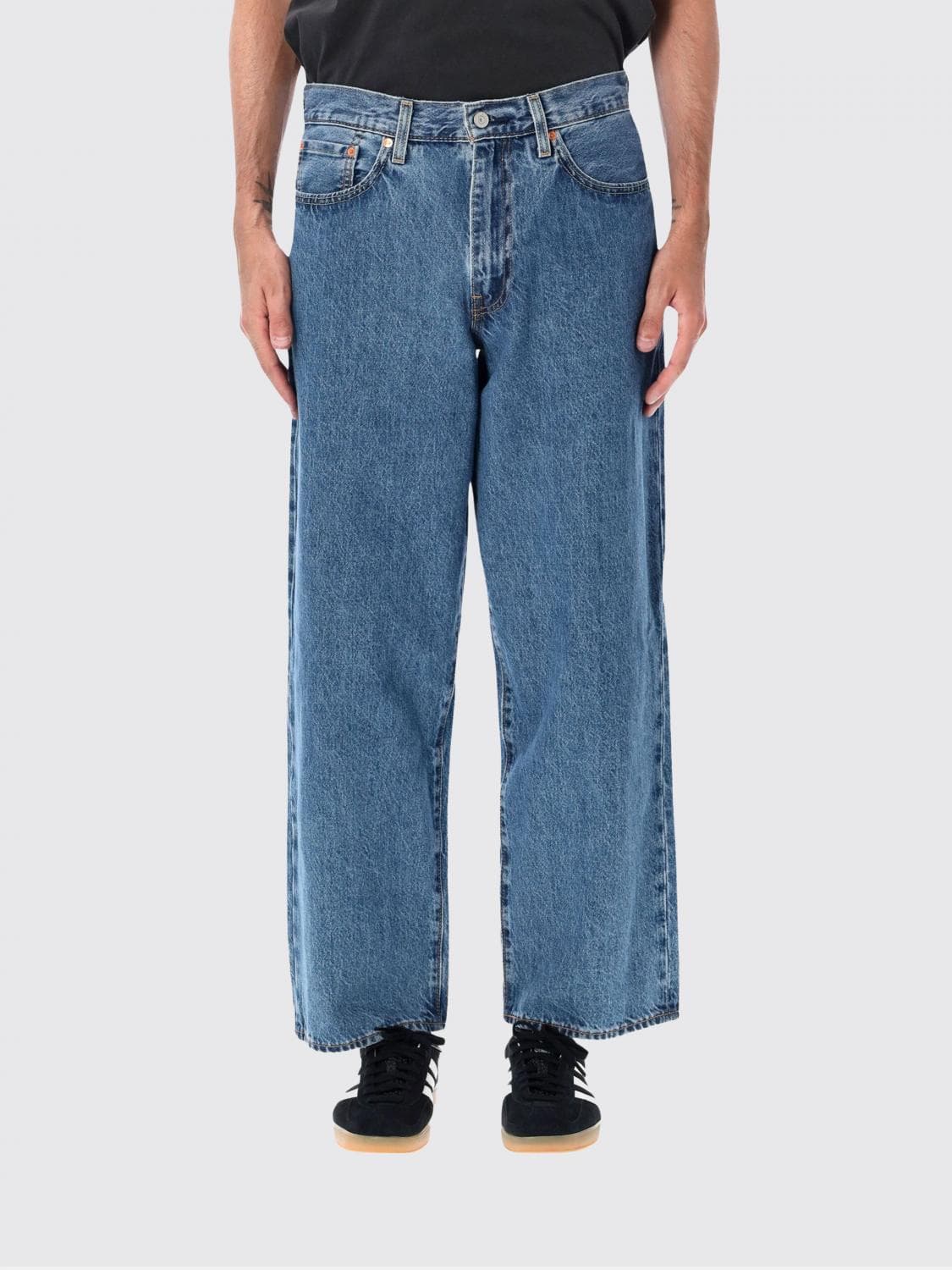 Levi's 578 Mid-Rise Wide-Leg Jeans in Stretch Denim