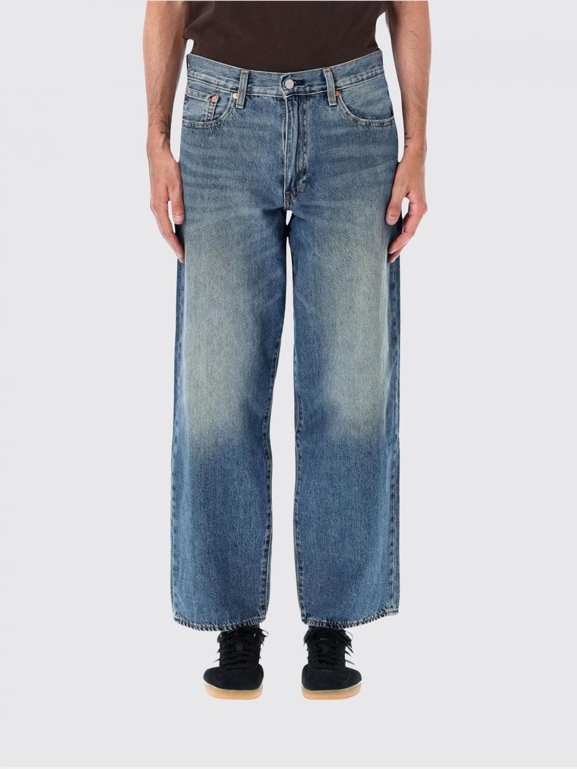 Levi's 578 Mid-Rise Wide-Leg Jeans in Stretch Denim