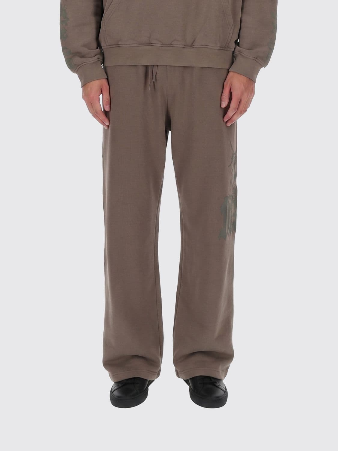 Diesel P-Gro Jersey Jogging Trousers with Logo and Drawstring Waist