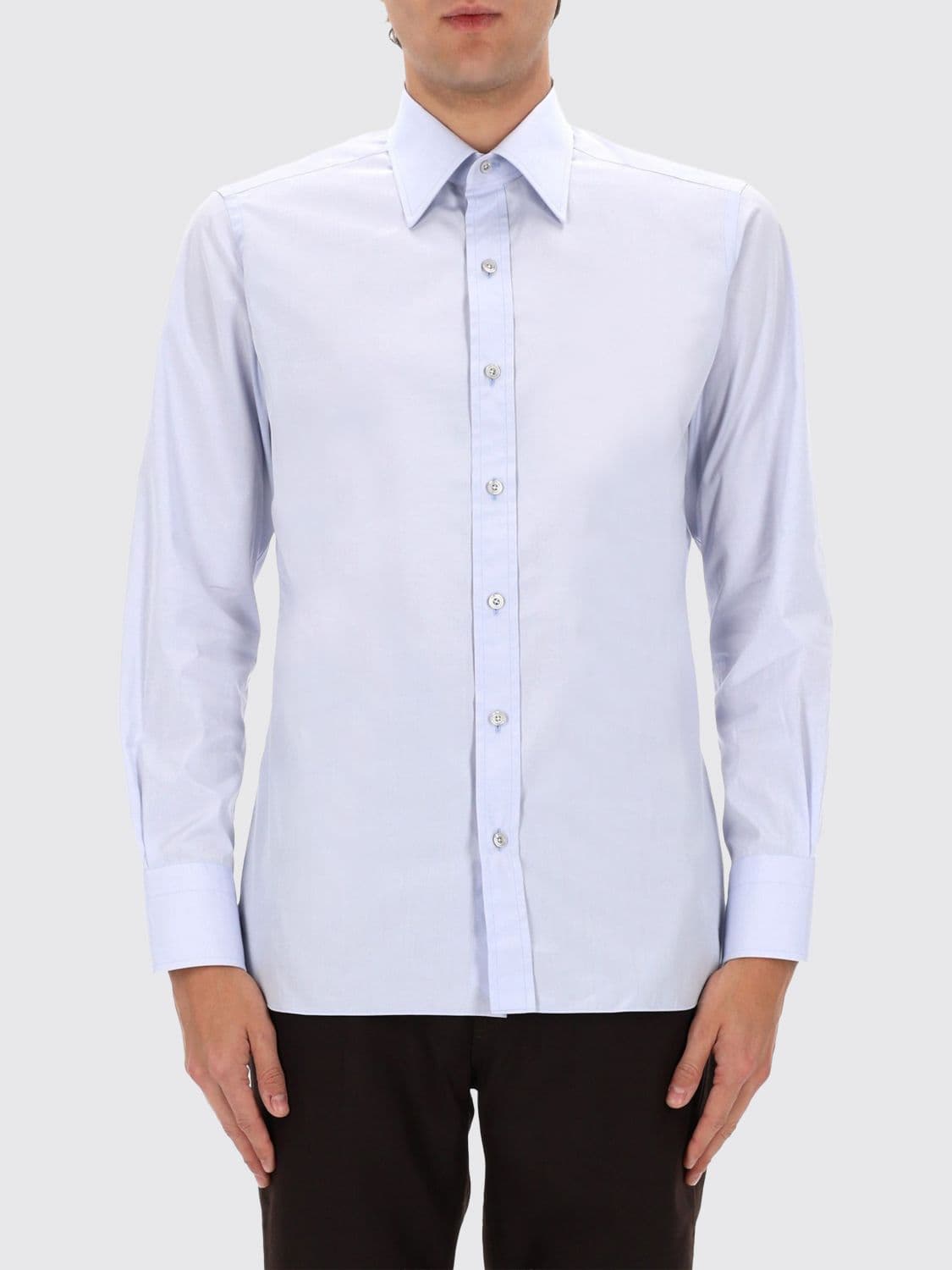 Tom Ford Slim Fit Point Collar Cotton Poplin Shirt