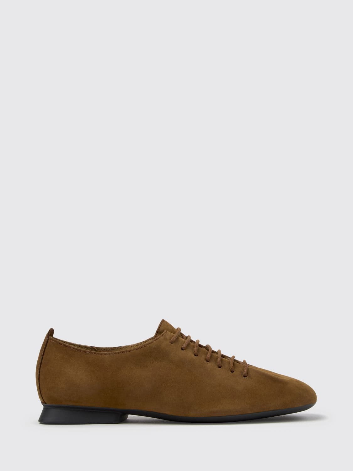 Camper Casi Myra Suede Lace-Up Shoes with Low Heel