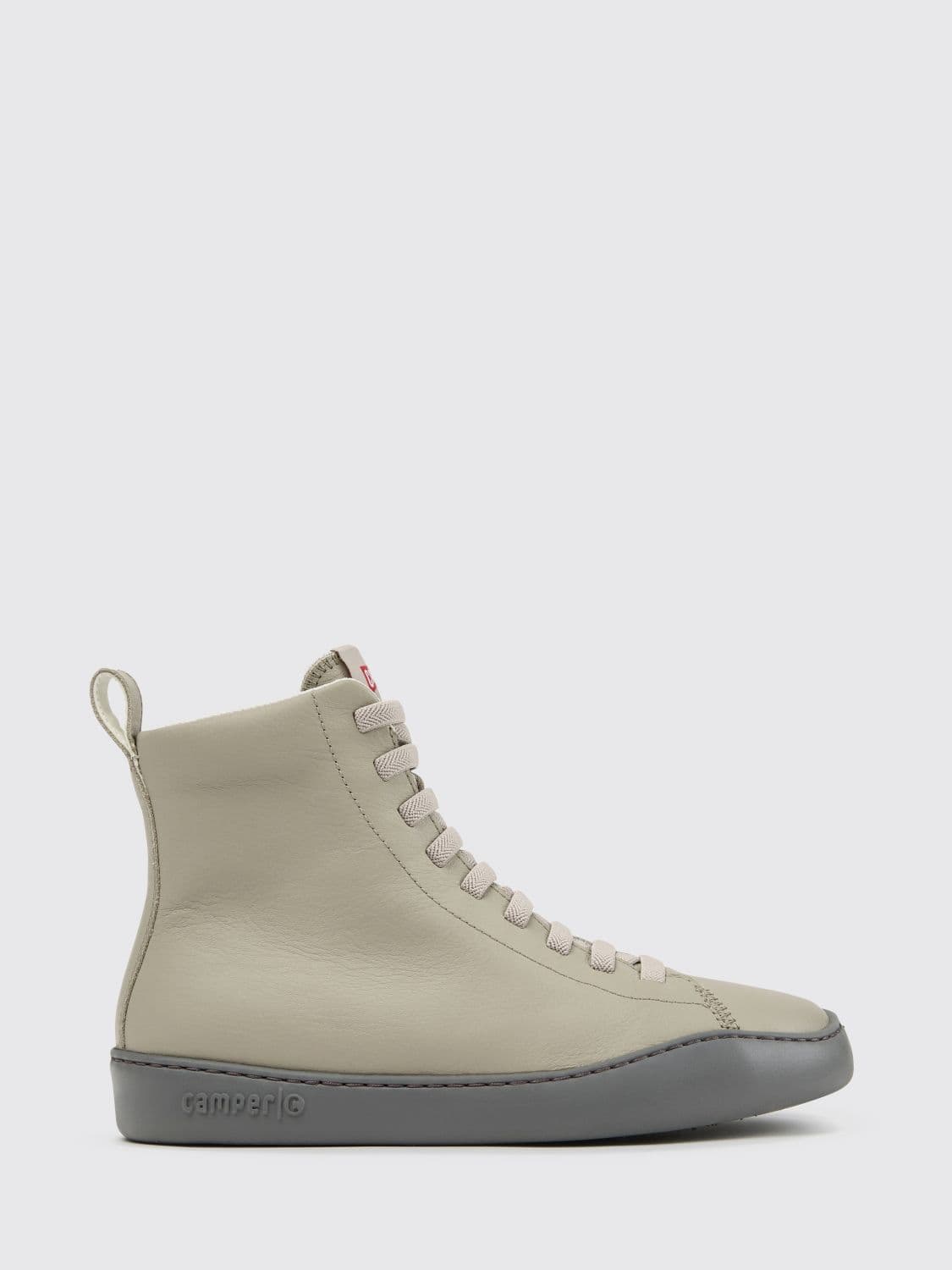 Camper Peu Touring Smooth Leather Boots with Side Zip