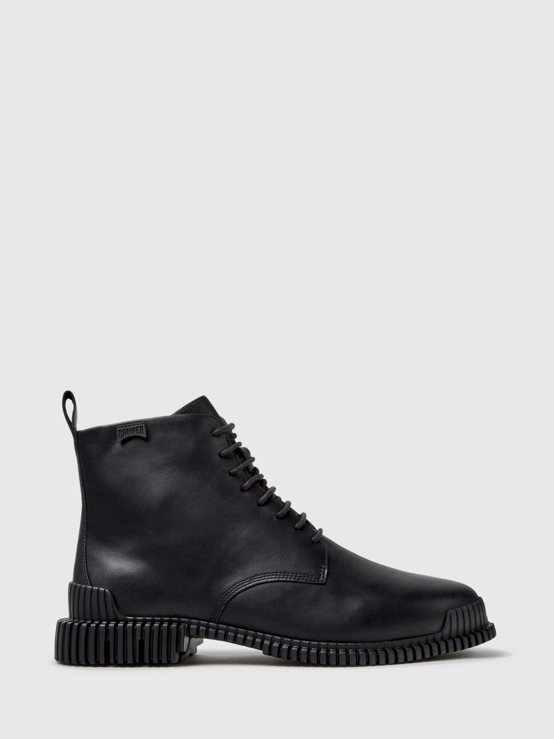 Camper Pix Lace-Up Calfskin Combat Boots with XL Extralight Sole