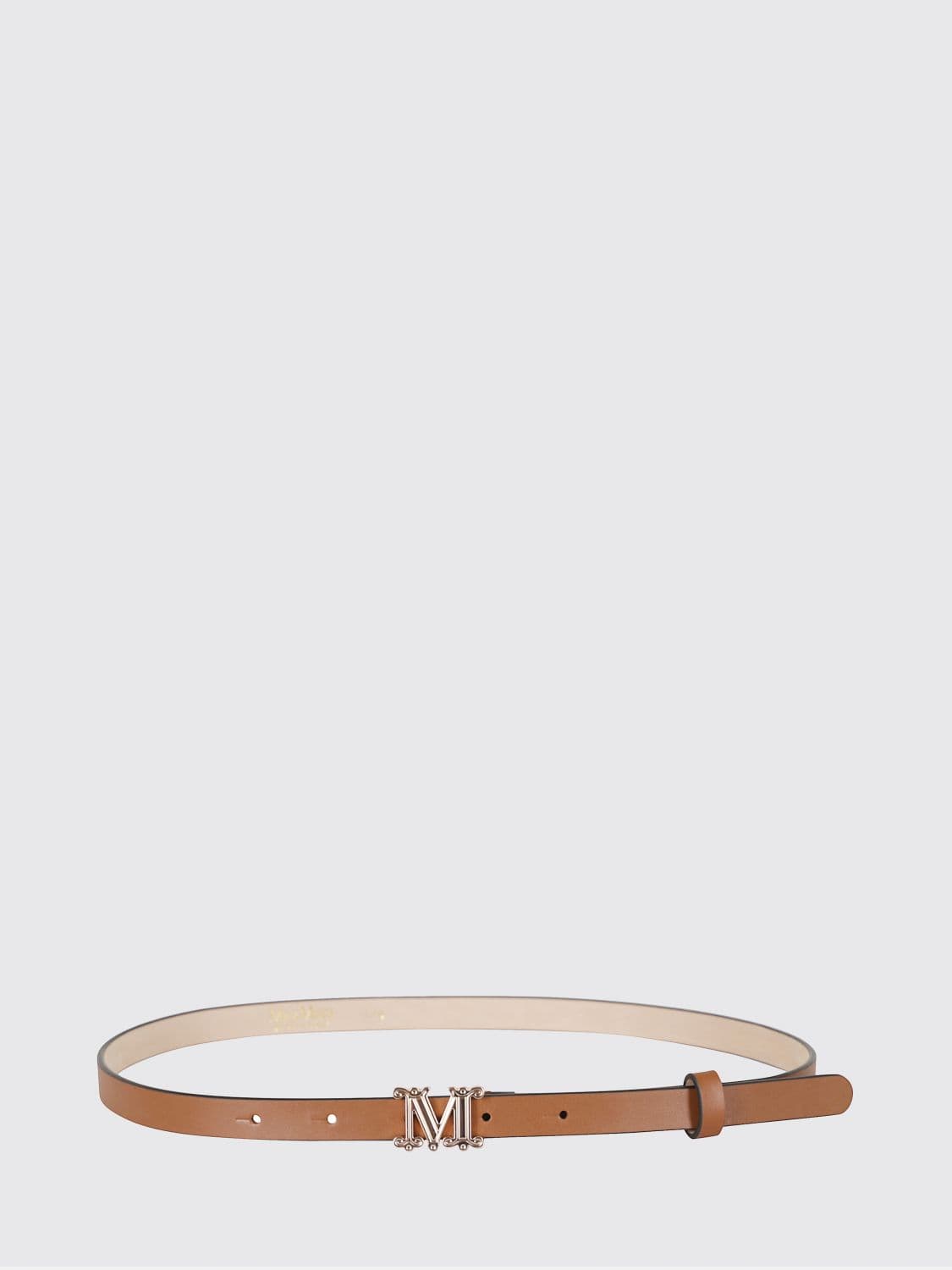 Max Mara Leather Logo Buckle Belt