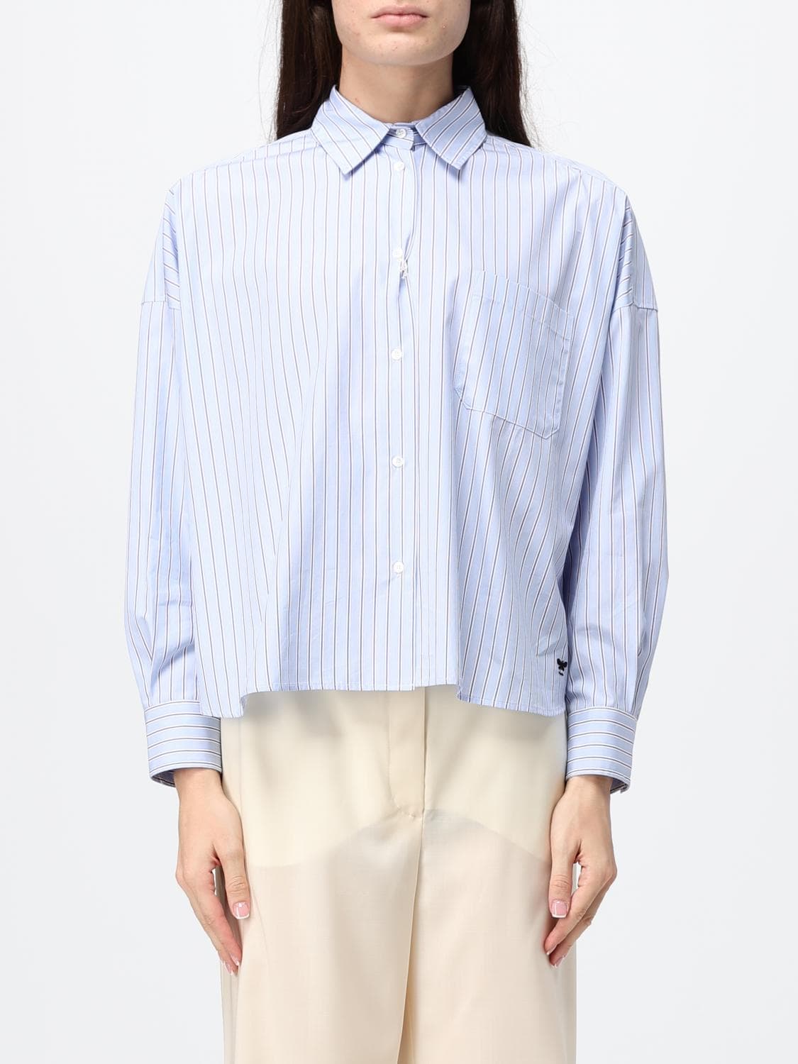 Max Mara Double-Breasted Pure Wool Blazer with Peak Lapels