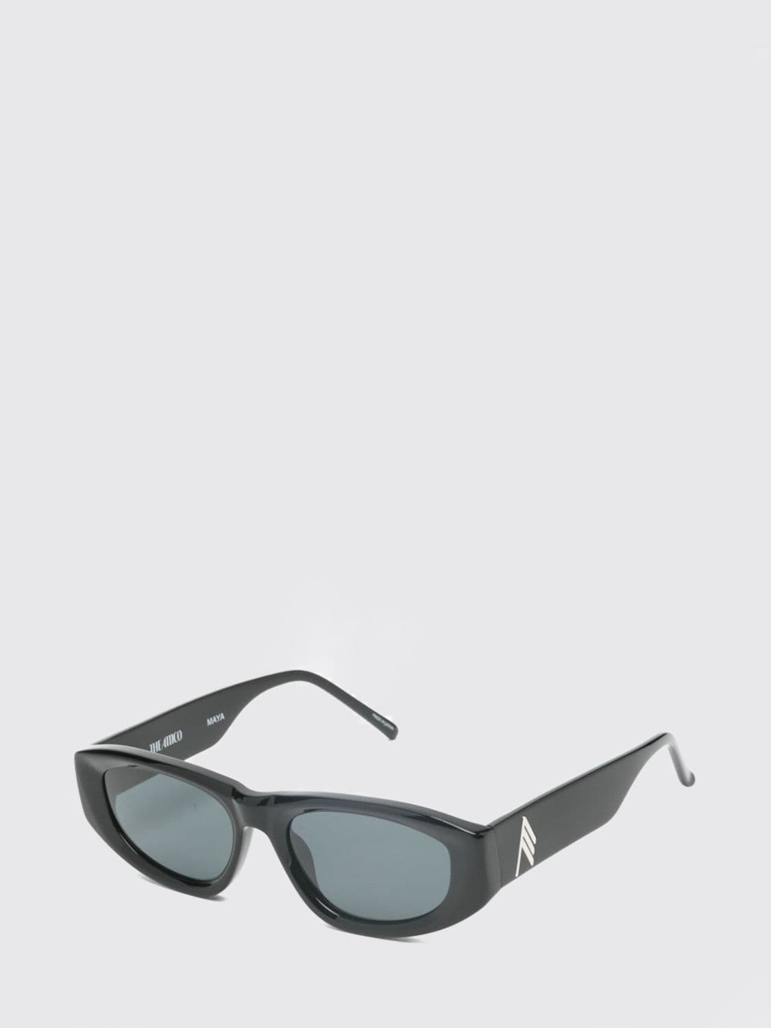 The Attico Black Acetate Cat-Eye Sunglasses with Dark Lenses · OS